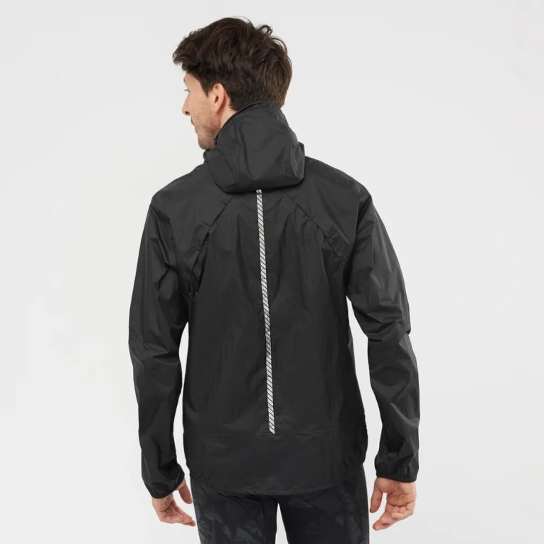 Black Salomon Bonatti Waterproof Men's Shell Jackets | PH 51360C